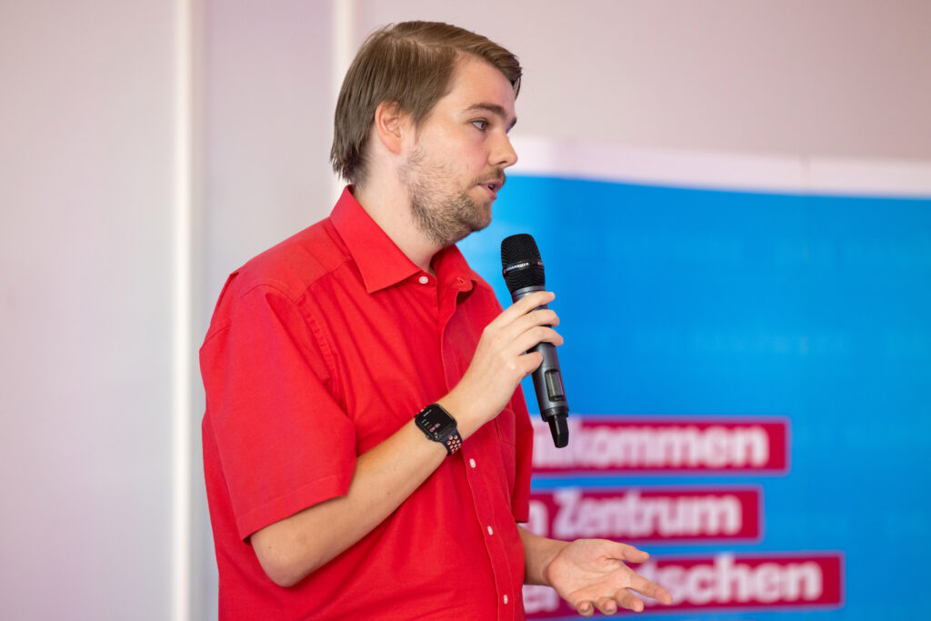 Fabian Müller, Projektmitarbeiter der Erfurter Firma IBYKUS AG, nominiert für den IHK-HWK-Zukunftspreis 2022.
